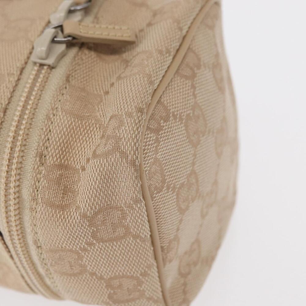 GUCCI GG Canvas Pouch Beige Silver 039 1054 Auth 154448 - Picture 7 of 16